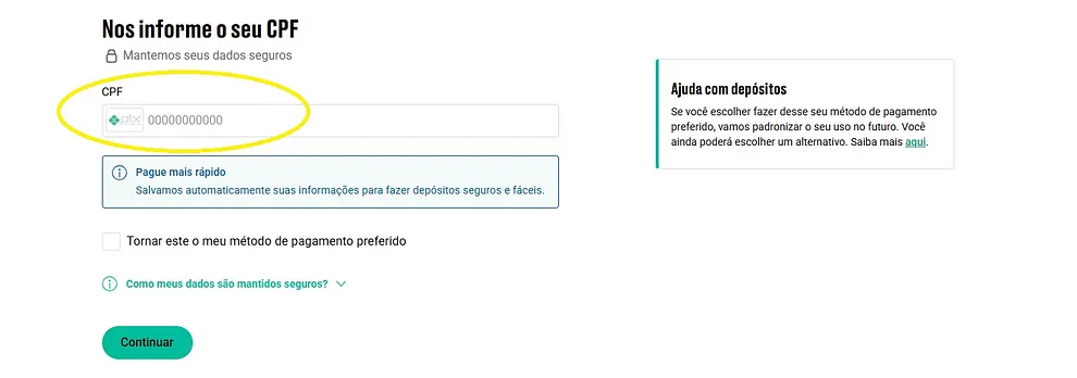 deposito pokerstars Pix