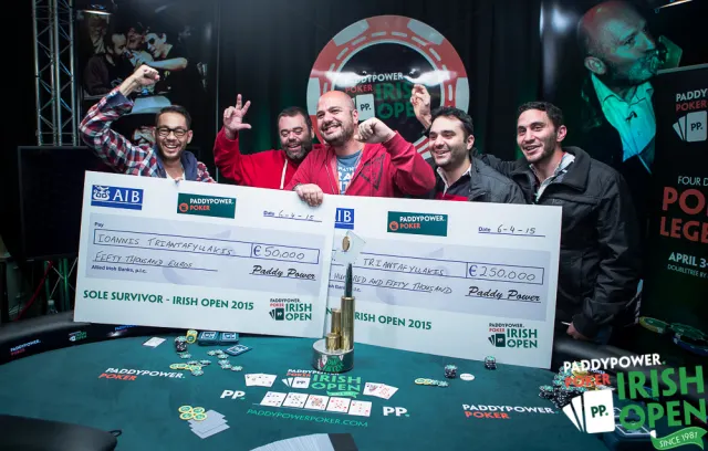 Ionnakis Triantafyllakis remporte l'Irish Poker Open... marqué par un incroyable slowroll en TF 0001