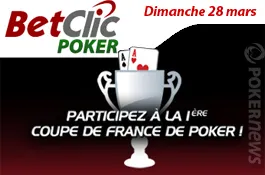 Coupe de France de Poker : freerolls qualifs du dimanche 28 mars