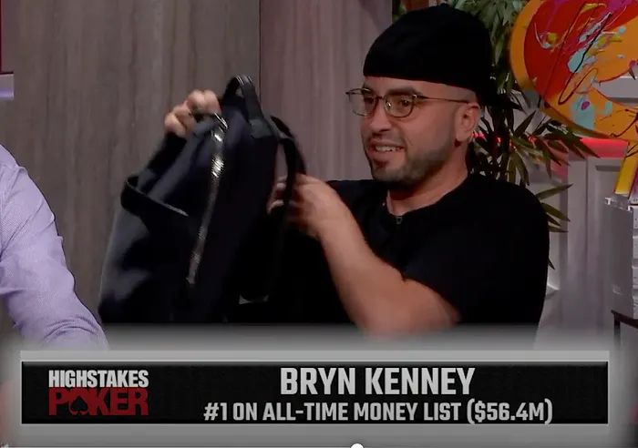 Bryn Kenney takes a seat in High Stakes Poker.