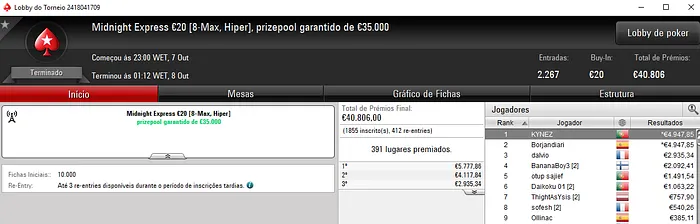 JonnhyBet^^, Tjpp544@ e yeshao no Top 5 d'O Clássico €10 & Mais 102