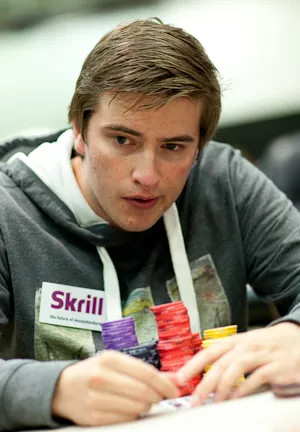 Arvi Vainionkulma - Seat 5 and the shortest stack at the final table