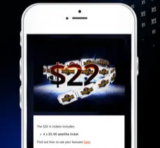 Party Poker NJ bonus appears on the Party Poker app.