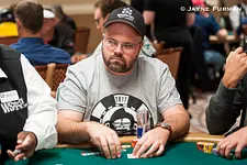 Benton Blakeman playing Day 1B of the 2017 World Series of Poker