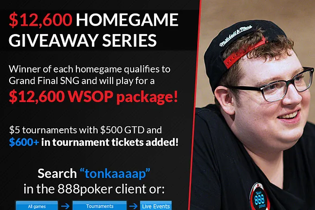 $12,6000 Tonkaaaap Home Game  Giveaway