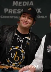 Chip leader Phil Hellmuth