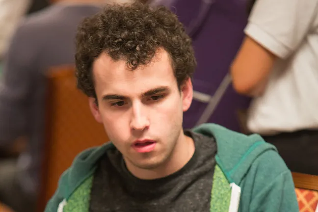 Dan Kelly is lurking with an average stack.