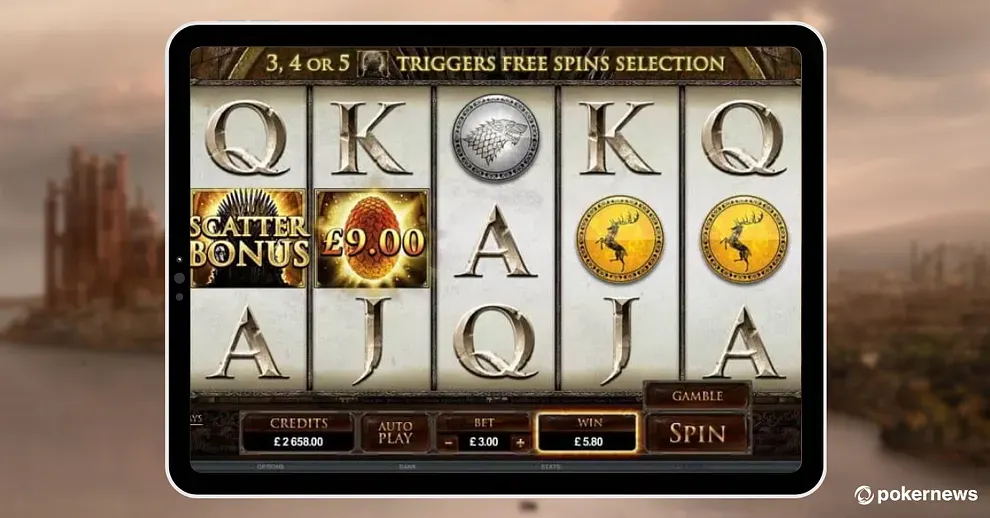 Game of Thrones slot win