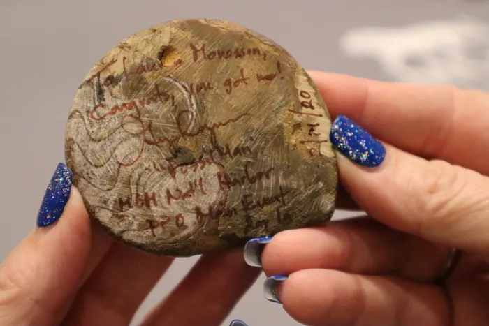 One of Greg Raymer's fossils