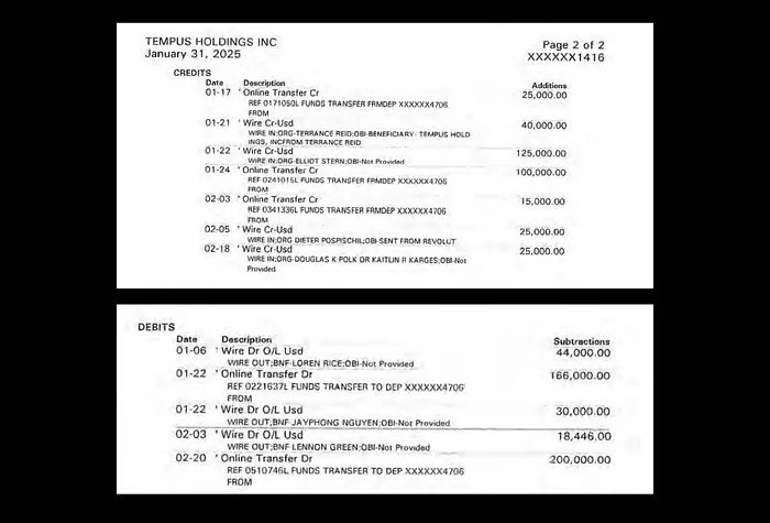 Extracto de la orden presentada contra The Lodge Card Club