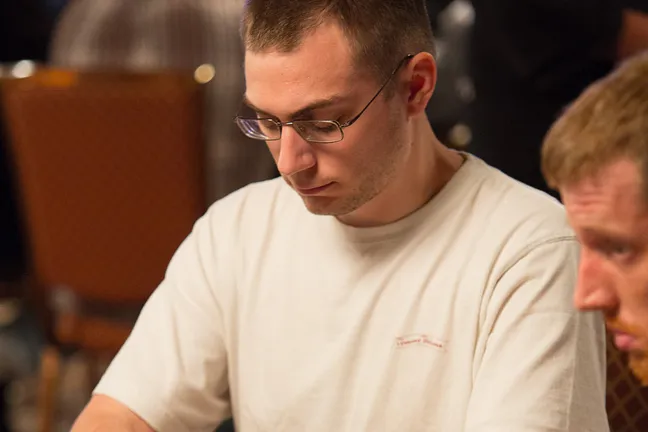 David "Bakes" Baker Woke Up With a Pocket Pair to Push Into the Chip Lead Here on Day 2