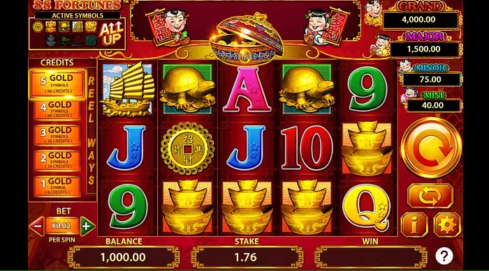 88 Fortunes slot