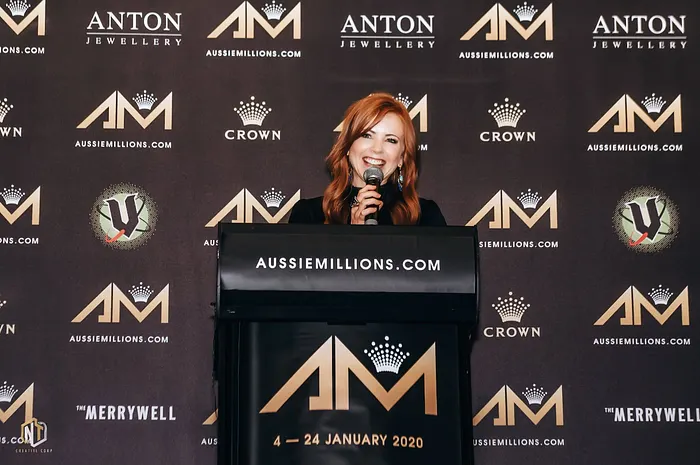 Lynn Gilmartin was honored for her work in poker.