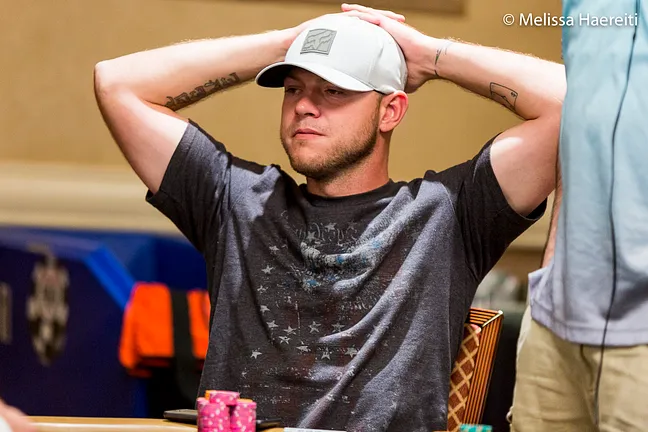 Christopher Logue will head into Day 3 as the chip leader