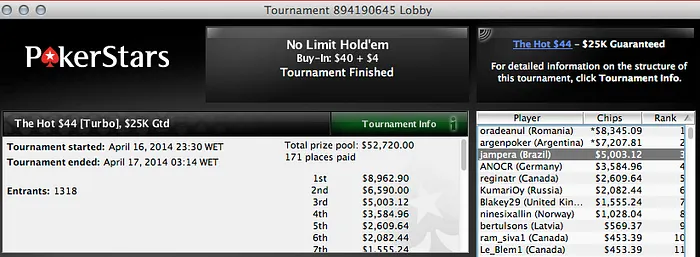 Luciano Holanda vence The Big 2 (,265) & Mais 105