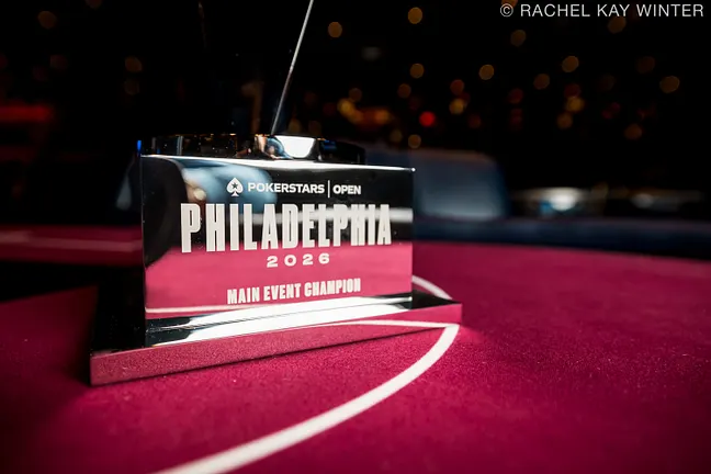Philly Live Main Event Trophy