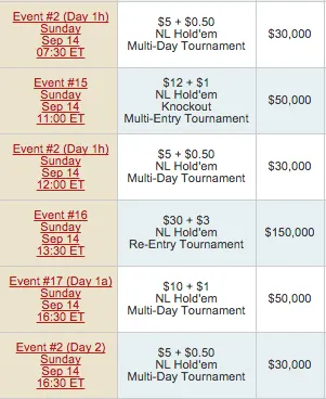 Sunday Fun Day: WCOOP, MiniFTOPS e Winamax Series 101