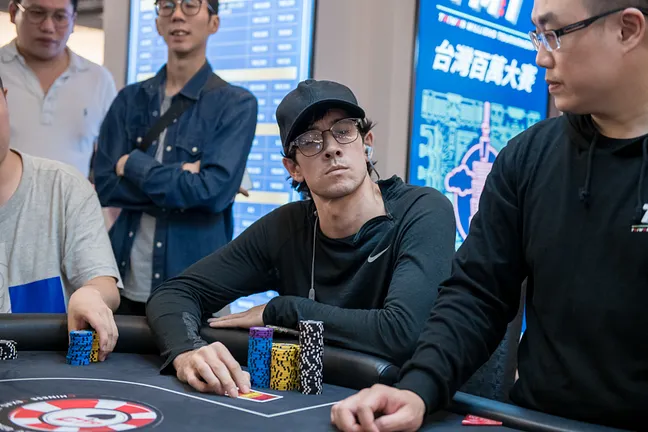 The USA's Edwin Gerard holds the chip lead after Day 1A of the Poker King Cup Taiwan Main Event