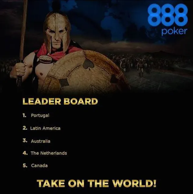 Portugal Lidera Batalha das Nações 888poker - 0,000 em Jogo 101