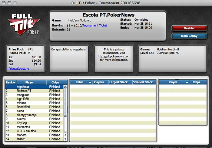 Liga PT.PokerNews Agarrada Novamente pelo Baía! 101