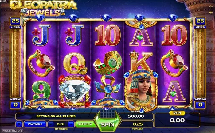 Play Cleopatra Jewels Slot