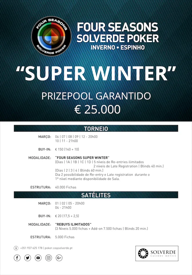 Four Seasons Solverde Poker Inverno Casino de Espinho Arranca a 9 de Janeiro 102