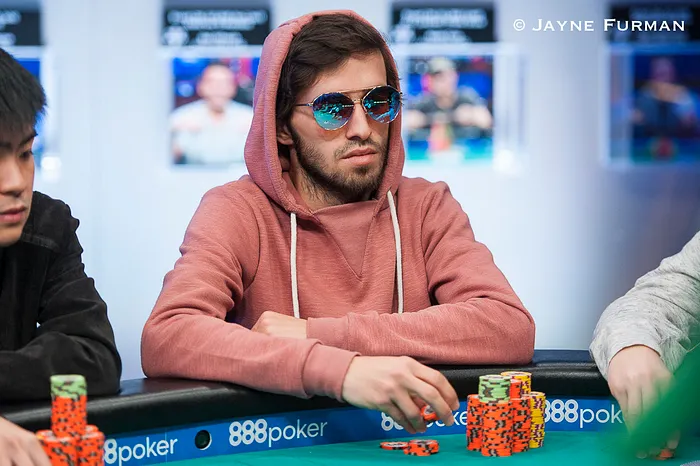 Chip leader Endrit Geci