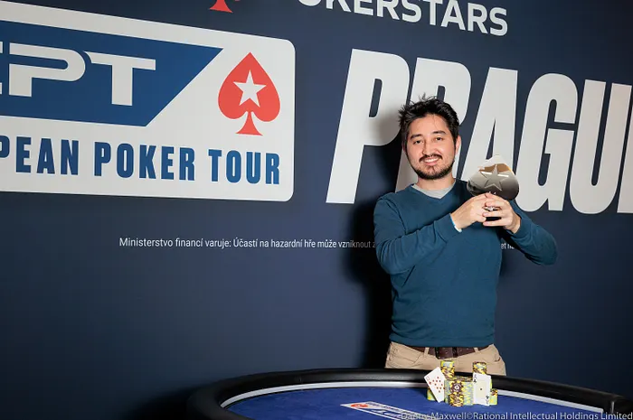 Rodrigo Seiji é campeão do € 10.200 Mystery Bounty do EPT Prague 2022