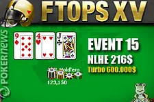 Mardi 16 février Mike 'Tazmaniapwnsyou' Glasser a remporté le tournoi Event #15 NLHE à 216$ des FTOPS XV