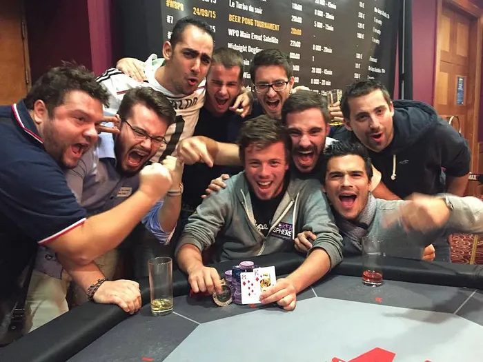 Romain Lewis après sa victoire sur un Side lors du WPO Dublin