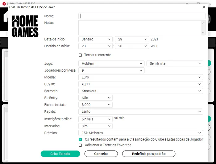 Jogar torneio de poker online com amigos