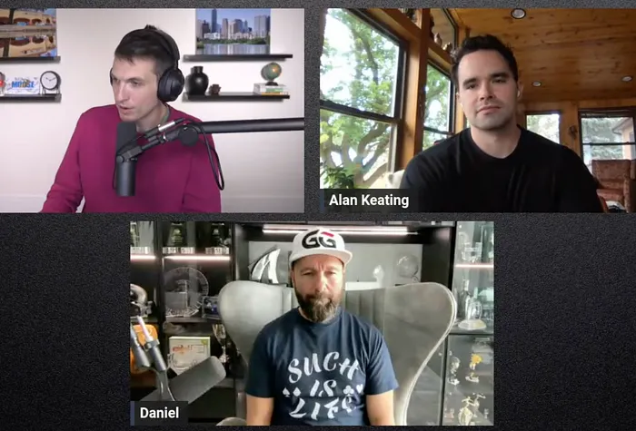 Doug Polk, Daniel Negreanu and Alan Keating