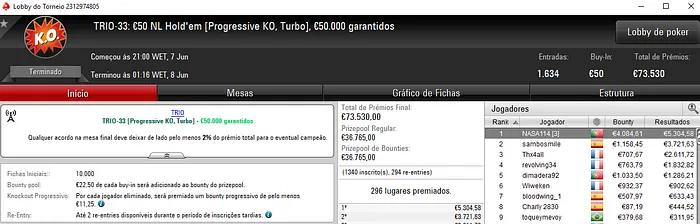 Trio de Títulos Nacionais nas TRIO Series da PokerStars.FRESPT 101
