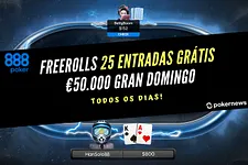 Freerolls para o Gran Domingo da 888poker.pt