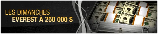 Everest Poker : Le '250k$ Garantis' disparaît mais c'est une bonne nouvelle 101