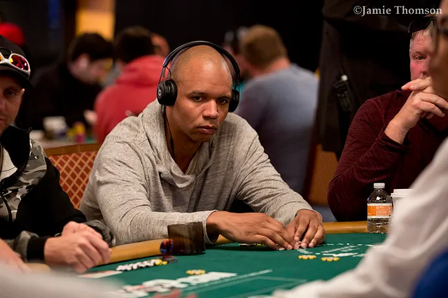 Phil Ivey progressed from yesterday's Day 1d field