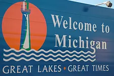 Welcome to Michigan sign
