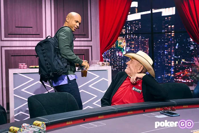 Phil Ivey and Doyle Brunson.