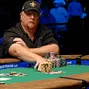 Darvin Moon pushes in chips after Buchman doubles through