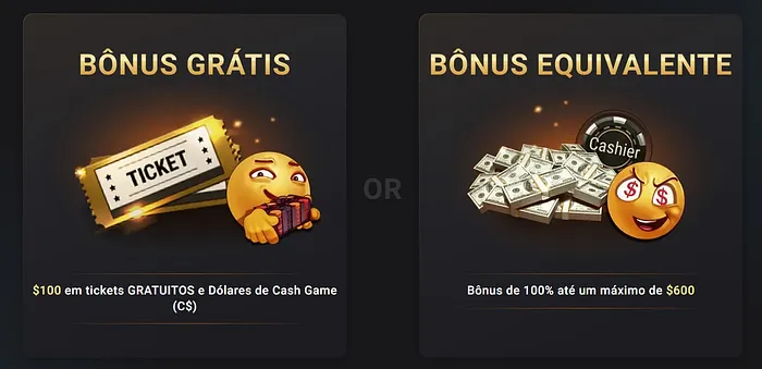 Bônus de tickets de torneios poker online