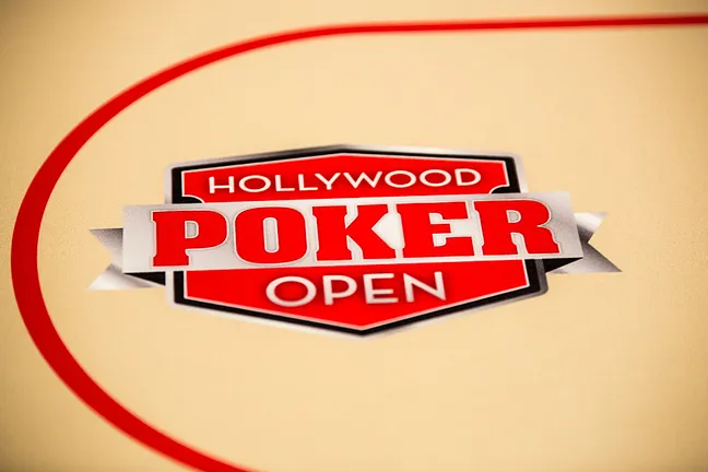 Hollywood Poker Open felt