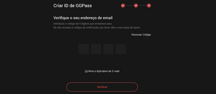 verificação email abrir conta GGPoker