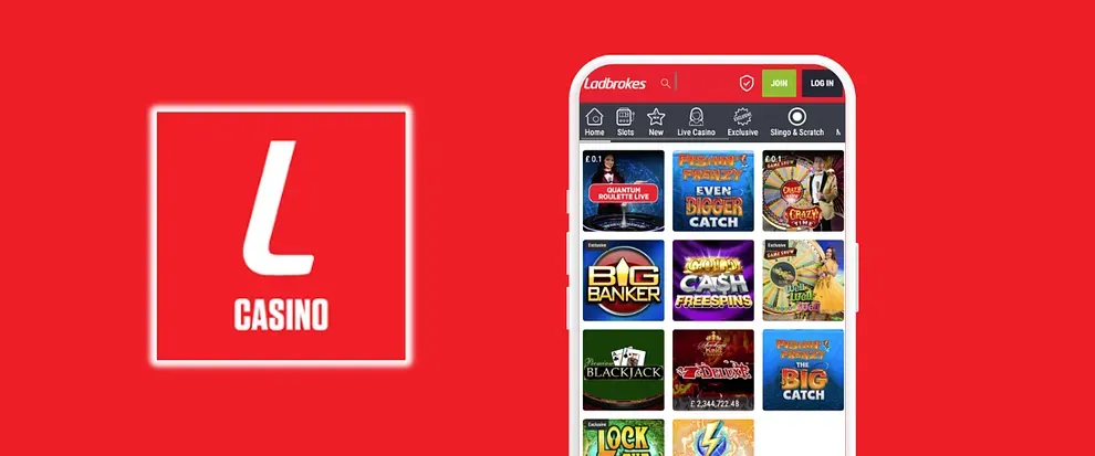 Ladbrokes Casino - Best Google Pay casino for rewards