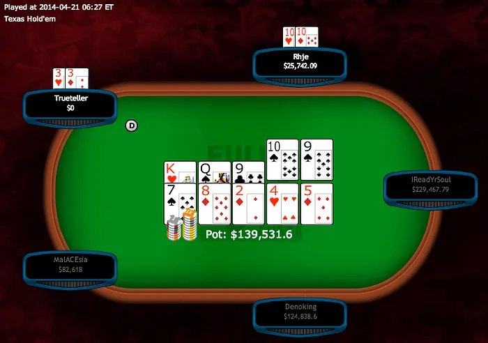 Alex “IReadYrSoul” Millar Ganhou US2,700 nas Mesas de No Limit Hold'em 102