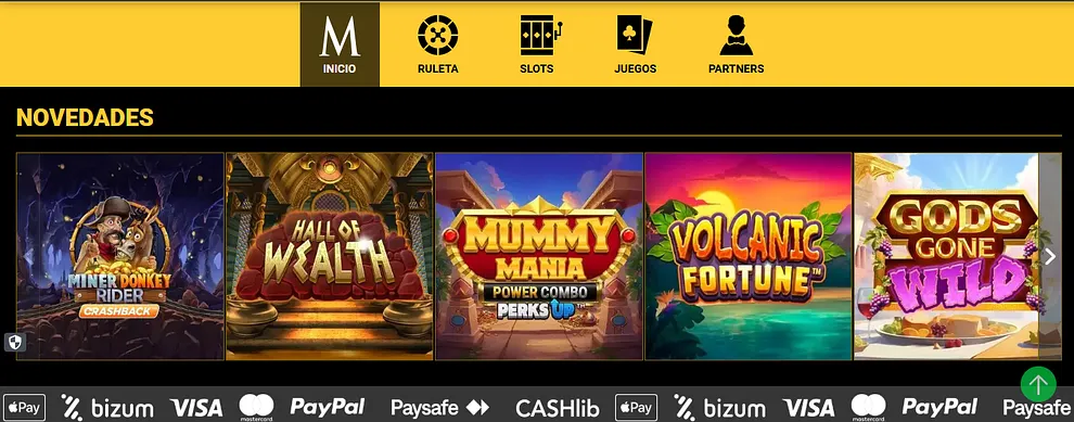 Novedades destacadas en MEGA CASINO