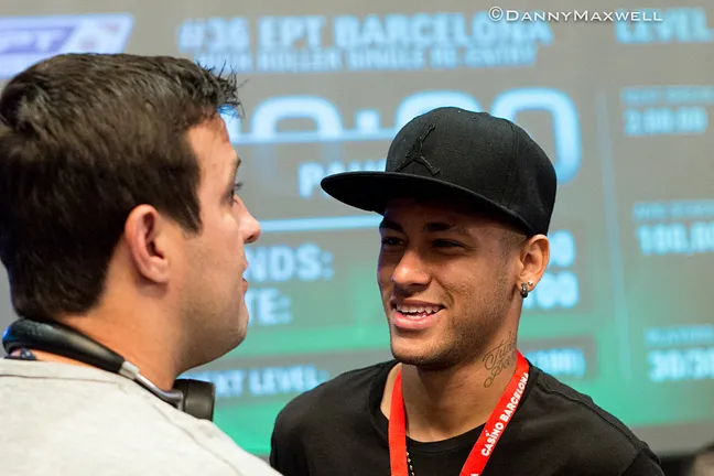 Neymar Jr. with André Akkari before the start of the tournament