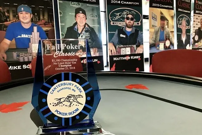 Fall Poker Classic Main Event Trophy from 2018