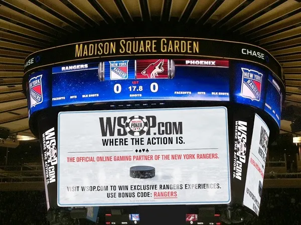 WSOP.com Becomes Official Gaming Partner of New York Rangers 0001