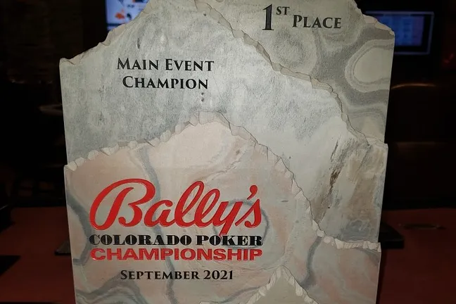 Bally's Black Hawk Colorado Poker Championship Main Event Trophy
