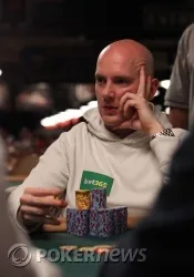 The other day, when he had more chips, in a different, happier tournament